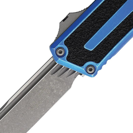Microtech Auto Scarab II OTF Gen III 1278-10MBL Automatic Opening Knife With M390 Blade For Collectors by Microtech