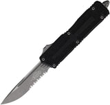 Microtech Auto Scarab II OTF Knife Gen III With Apocalyptic Finish M390 Blade Partially Serrated For EDC Fans