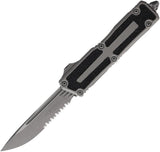 Microtech Scarab II OTF Auto Knife With Automatic Opening Glass Breaker 3.9 Inch Serrated Blade Tactical EDC