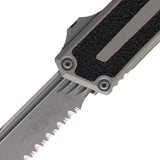 Microtech Scarab II OTF Auto Knife With Automatic Opening Glass Breaker 3.9 Inch Serrated Blade Tactical EDC by Microtech