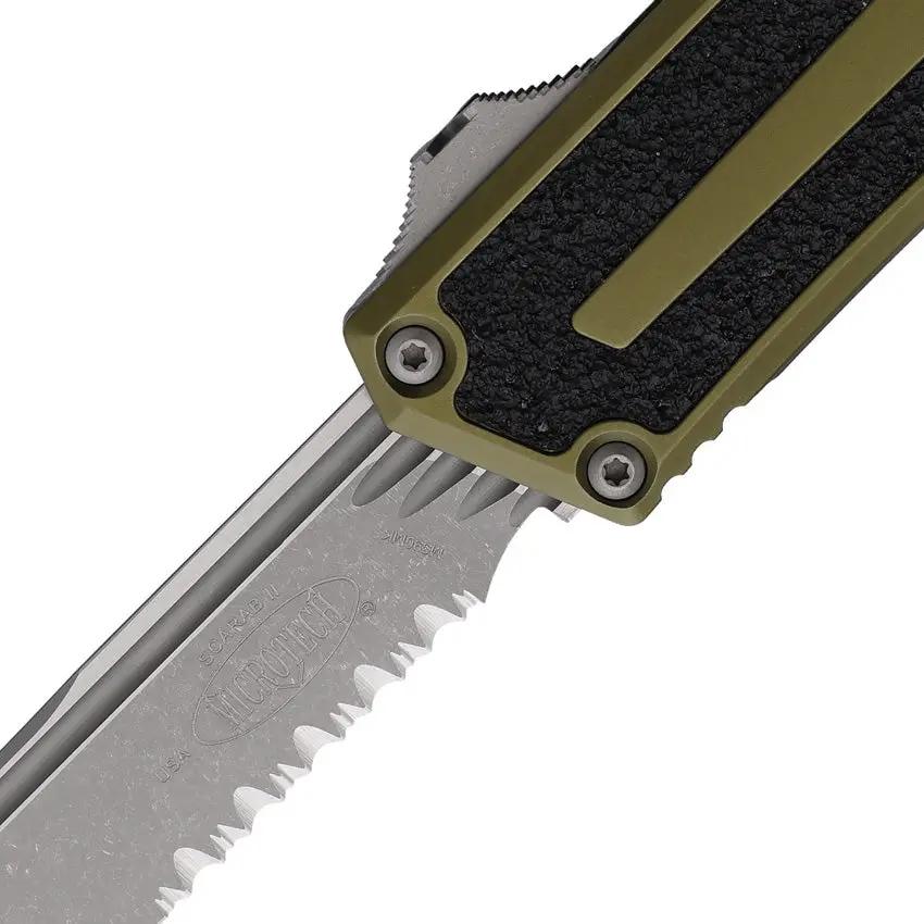 Microtech Scarab II OTF Knife Gen III 1278-11APOD Apocalyptic Finish For Tactical EDC Enthusiasts by Microtech