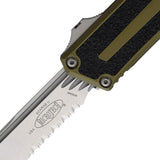 Microtech Auto Scarab II OTF Knife Gen III 1278-11OD Automatic Opening M390 Blade OD Green Aluminum Handle For EDC by Microtech