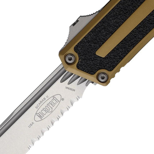 Microtech Auto Scarab II OTF Knife Gen III 1278 11TA Automatic Opening With M390 Blade For EDC Enthusiasts by Microtech