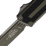 Microtech Auto Scarab II OTF Knife Gen III 3.9in M390MK Blade Moss Green Cerakote Automatic Opening Glass Breaker EDC by Microtech