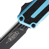 Microtech Scarab II OTF Automatic Knife For EDC Enthusiasts Turquoise Handle Premium Glass Breaker by Microtech