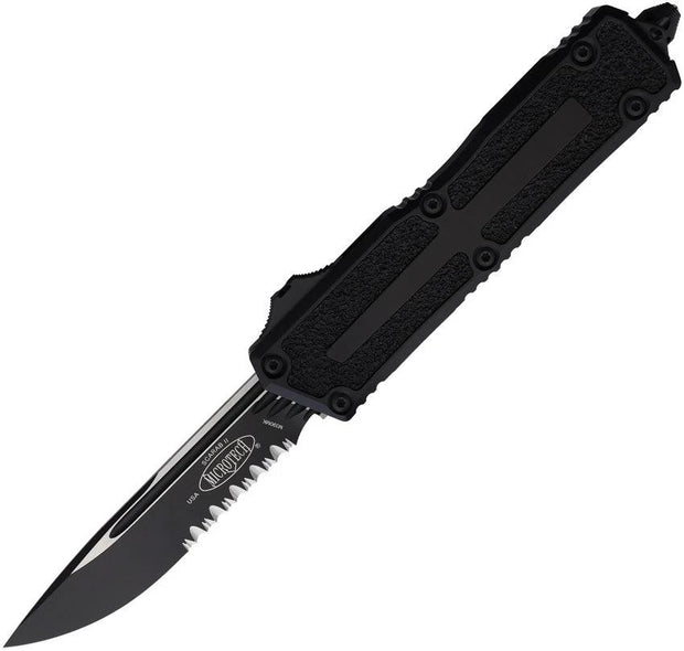 Microtech Scarab II OTF Auto Knife Gen III Partially Serrated Premium Bohler M390MK Blade For Tactical Pros by Microtech