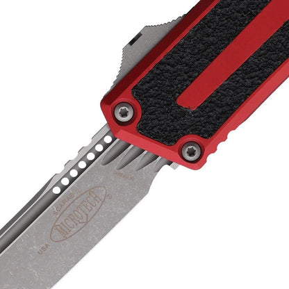 Microtech Auto Scarab II OTF Knife Gen III 127910APRD Red Aluminum Handle M390MK Blade For Tactical EDC by Microtech
