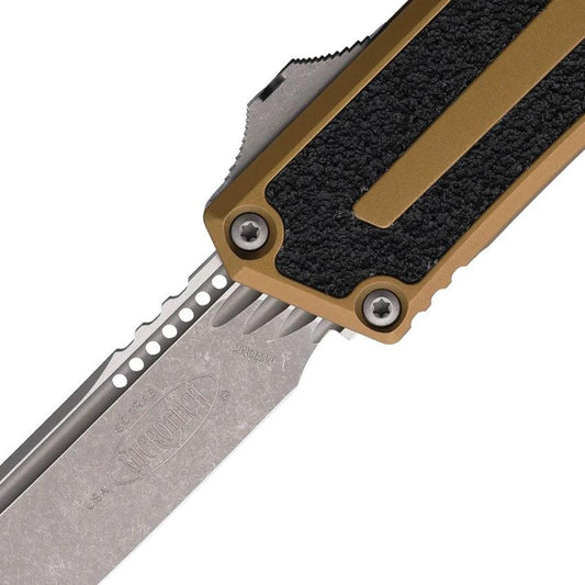 Microtech Auto Scarab II OTF Gen III 1279 10APTA With M390MK Blade Glass Breaker For Tactical Enthusiasts by Microtech