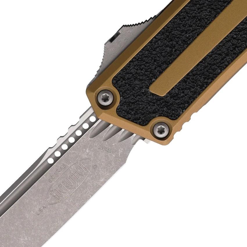 Microtech Auto Scarab II OTF Gen III 1279 10APTA With M390MK Blade Glass Breaker For Tactical Enthusiasts by Microtech