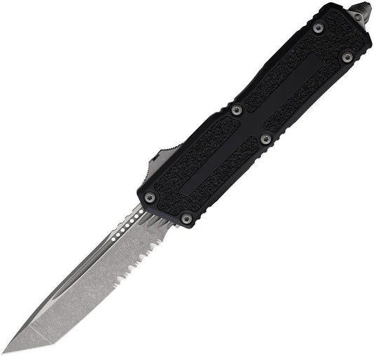 Microtech Auto Scarab II OTF Knife Gen III 1279 11AP With Apocalyptic Finish Glass Breaker For Tactical Enthusiasts by Microtech