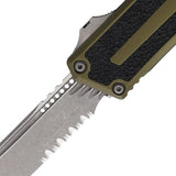 Microtech Auto Scarab II OTF Knife TE Gen III 1279-11APOD for EDC Enthusiasts Apocalyptic M390 Partially Serrated Blade by Microtech