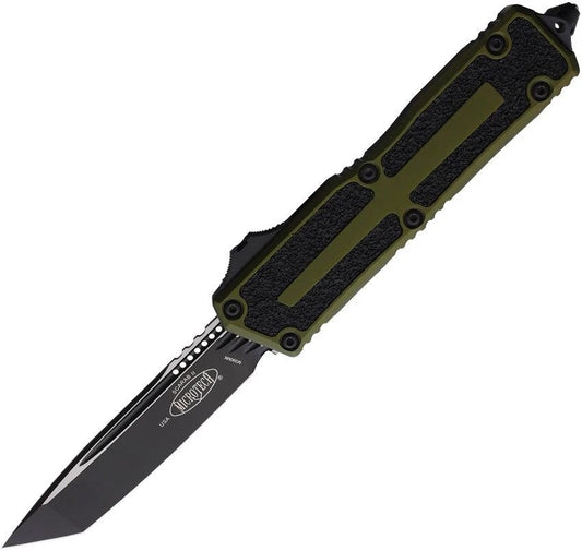 Microtech Auto Scarab II OTF Gen III 1279-1OD Knife With Automatic Opening M390 Tanto OD Green Handle EDC Pro