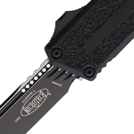 Microtech Auto Scarab II OTF Knife Gen III 1279 1T Premium Automatic Opening Bohler M390 Blade by Microtech