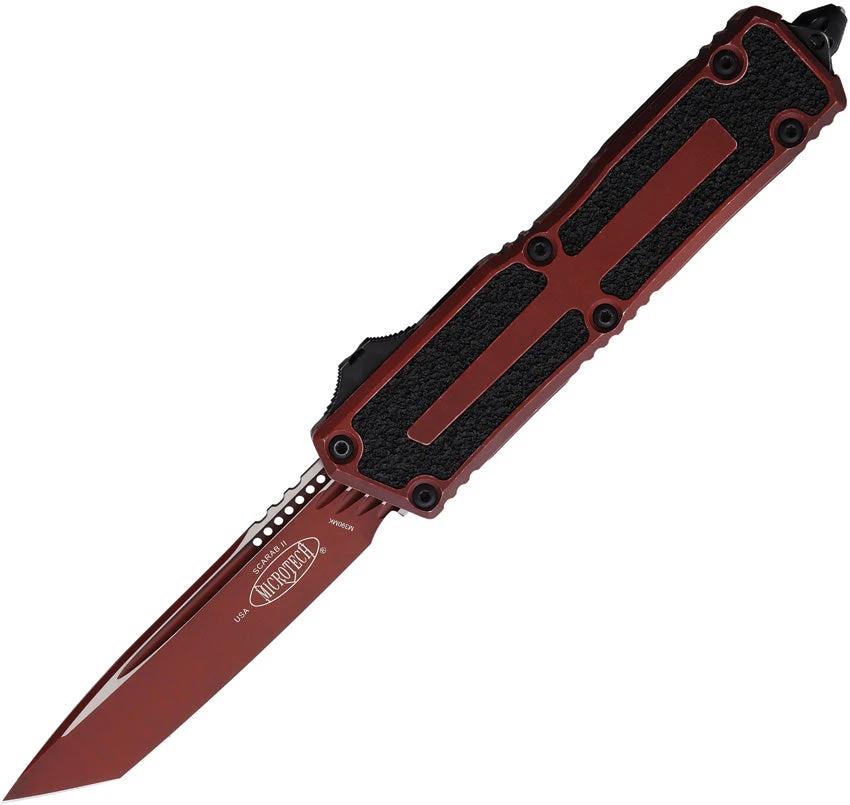 Microtech Scarab II OTF Auto Knife Gen III 1279 1WCM with Glass Breaker for Tactical Enthusiasts
