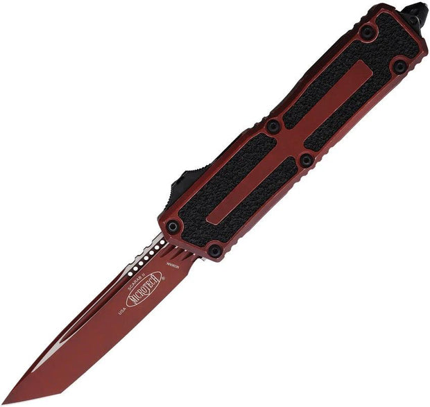 Microtech Scarab II OTF Auto Knife Gen III 1279 1WCM with Glass Breaker for Tactical Enthusiasts