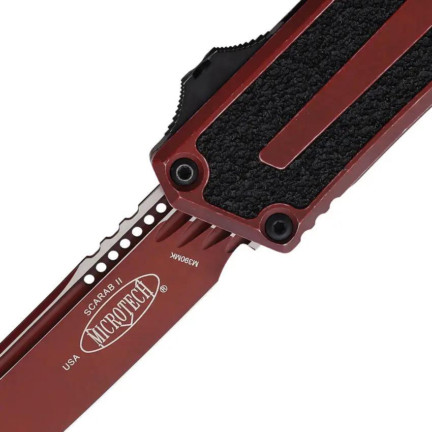 Microtech Scarab II OTF Auto Knife Gen III 1279 1WCM with Glass Breaker for Tactical Enthusiasts by Microtech