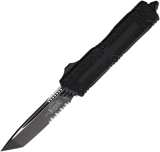 Microtech Auto Scarab II OTF Gen III PS 1279-2T Two-Tone M390 Tanto Knife Glass Breaker For Tactical EDC by Microtech