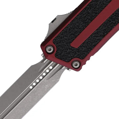 Microtech Auto Scarab II OTF Knife Automatic Opening Gen III 1280 10APMR Apocalyptic Finish For Collectors by Microtech