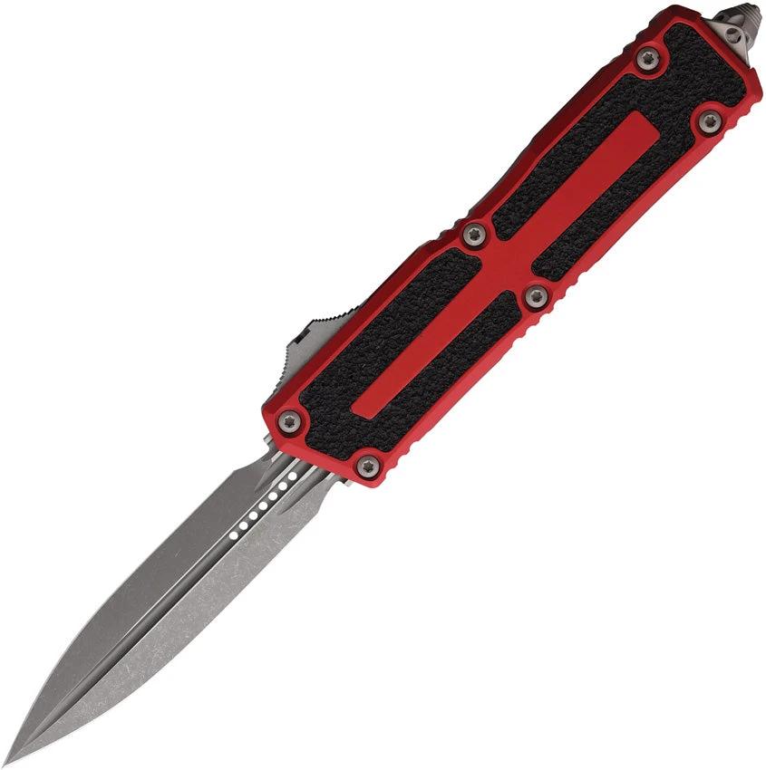 Microtech Auto Scarab II OTF Knife Gen III Double Edge M390 3.9in Blade Glass Breaker For EDC Enthusiasts