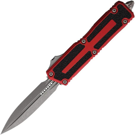 Microtech Auto Scarab II OTF Knife Gen III Double Edge M390 3.9in Blade Glass Breaker For EDC Enthusiasts