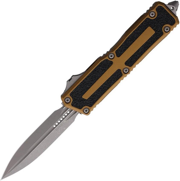 Microtech Scarab II OTF Auto Double Edge Gen III Dagger 1280-10APTA With Glass Breaker For Tactical Collectors by Microtech