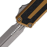 Microtech Scarab II OTF Auto Double Edge Gen III Dagger 1280-10APTA With Glass Breaker For Tactical Collectors by Microtech