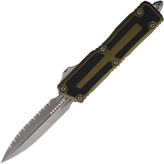 Microtech Auto Scarab II OTF DE Gen III 1280-12APOD Tactical Knife With Apocalyptic Serrated Blade For Collectors by Microtech