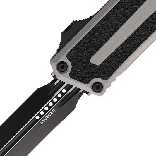 Microtech Scarab II OTF Auto DE Gen III 1280 1NC Premium Dual Tone Dagger Blade Pocket Clip For Tactical Enthusiasts by Microtech