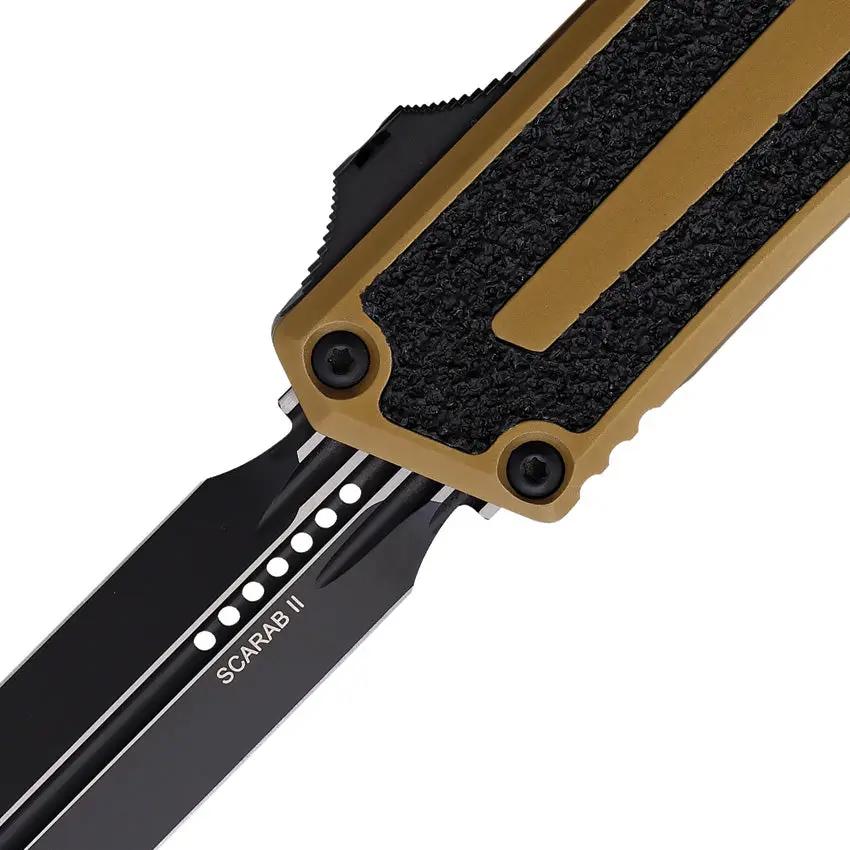 Microtech Auto Scarab II OTF Gen III 1280-1TA Tactical EDC Knife with Glass Breaker by Microtech