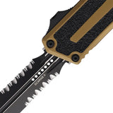 Microtech Auto Scarab II OTF Gen III 1280 Automatic Opening Dagger Blade Two Tone Finish For Tactical EDC Enthusiasts by Microtech