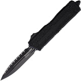 Microtech Scarab II OTF Automatic Knife With Serrated Dagger Blade Glass Breaker For Tactical EDC by Microtech