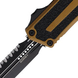 Microtech Auto Scarab II OTF Gen III 1280-3TA Tactical Knife With Automatic Opening And Serrated Dagger Blade For EDC by Microtech