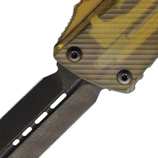 Microtech Auto Troodon Damascus Knife for EDC Fans by Microtech