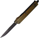 Microtech Auto Combat Troodon SE OTF Knife MagnaCut Blade Ultem Handle Glass Breaker for Tactical Enthusiasts by Microtech
