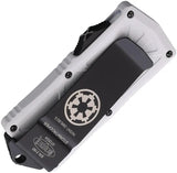 Microtech Auto Exocet OTF Storm Knife With White Aluminum Handle Steel Tanto Blade 1.94 Inch California Legal EDC by Microtech