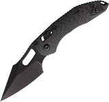 Microtech Stitch Ram Lok DLC Coated Blade Knife For EDC Enthusiasts M390MK Blade And Carbon Fiber Handle by Microtech