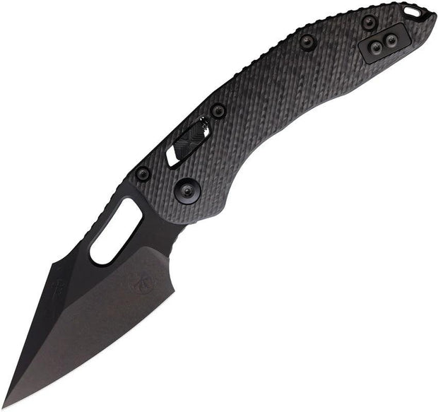 Microtech Stitch Ram Lok DLC Coated Blade Knife For EDC Enthusiasts M390MK Blade And Carbon Fiber Handle by Microtech
