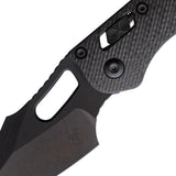 Microtech Stitch Ram Lok DLC Coated Blade Knife For EDC Enthusiasts M390MK Blade And Carbon Fiber Handle by Microtech