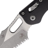 Microtech Stitch S E Ram Lok FS AP Black Serrated M390 Knife For Tactical EDC Enthusiasts by Microtech
