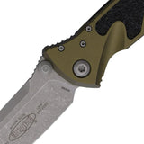Microtech Socom Elite SE Linerlock OD Knife M390 Apocalyptic Finish 4 Inch Blade For EDC Enthusiasts by Microtech