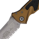 Microtech Socom Elite SE Linerlock Apocalyptic Finish Partially Serrated Tactical Knife For EDC Enthusiasts by Microtech
