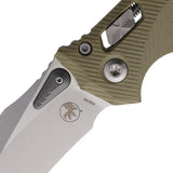 Premium Microtech Amphibian SE Ram Lok Tactical Knife With M390 Blade And OD Green G10 Handle For EDC Enthusiasts by Microtech