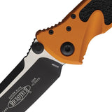 Microtech Socom Elite SE Linerlock Tactical Folding Knife With TwoTone Premium Steel Blade And Tangerine Aluminum Handle by Microtech