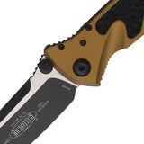 Microtech Socom Elite Linerlock Tactical Knife Tan Handle 1601TA For EDC Pros And Tactical Enthusiasts by Microtech