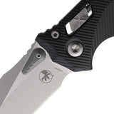 Microtech Amphibian SE Ram Lok Knife Black G10 Handle Stonewash M390 Blade 4 Inch Closed EDC by Microtech