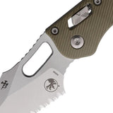 Microtech Stitch Ram Lok PS Fluted OD Green G10 Premium EDC Tactical Knife for Enthusiasts by Microtech