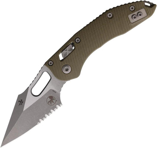 Microtech Stitch SE Ram Lok AP OD Green G10 Knife 5 Inch Closed For EDC Enthusiasts 3.75 Inch M390 by Microtech
