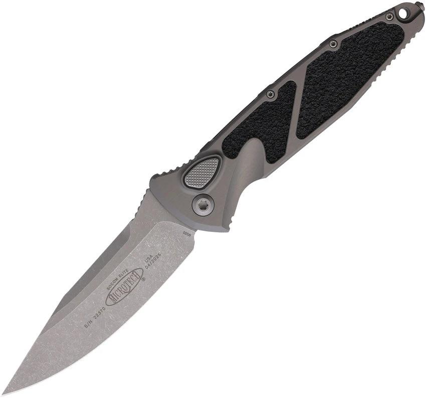 Microtech Socom Elite Buttonlock Automatic Opening Tactical EDC Knife 160A10APNC Apocalyptic Finish