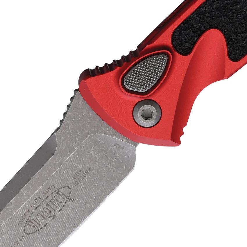 Microtech Auto Socom Elite Button Lock Tactical Knife With Apocalyptic Finish 4In Blade For Tactical Pros by Microtech
