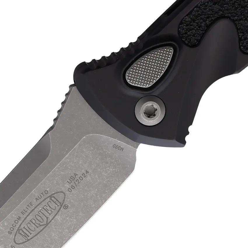 Microtech Auto Socom Elite Buttonlock Knife 4 Inch Blade Automatic Opening Apocalyptic Finish For Tactical Professionals by Microtech